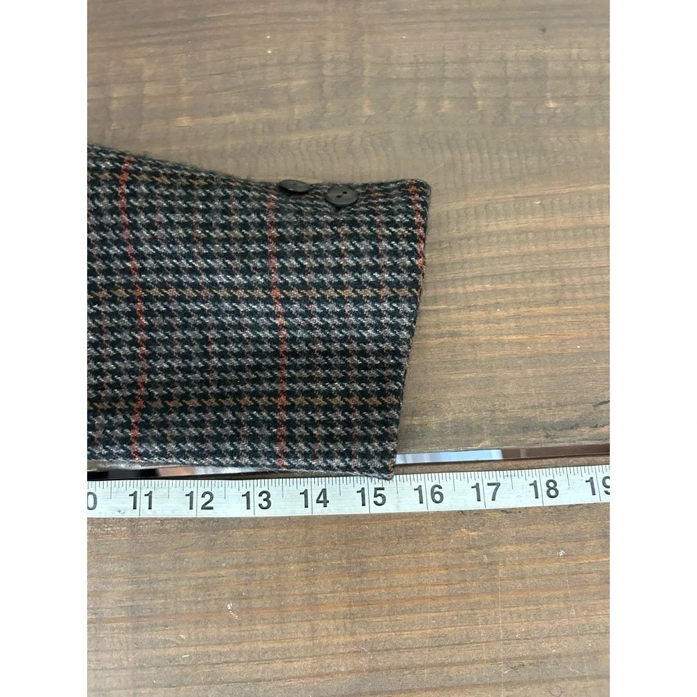VTG 60's  Gene M. Loo's Hallmark Hand tailored 100% Cashmere Houndstooth blazer